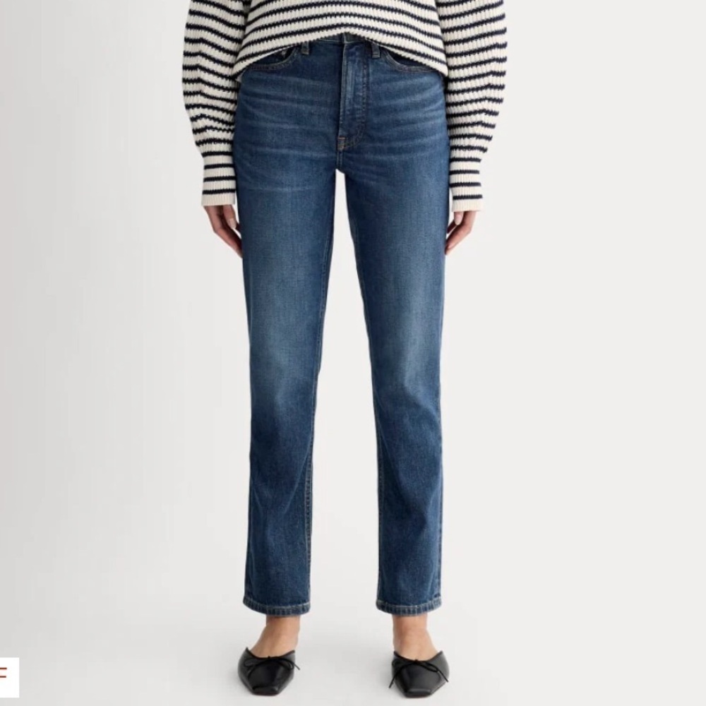 Everlane The 90s Cheeky Jean Ankle Blue Denim Buttonfly